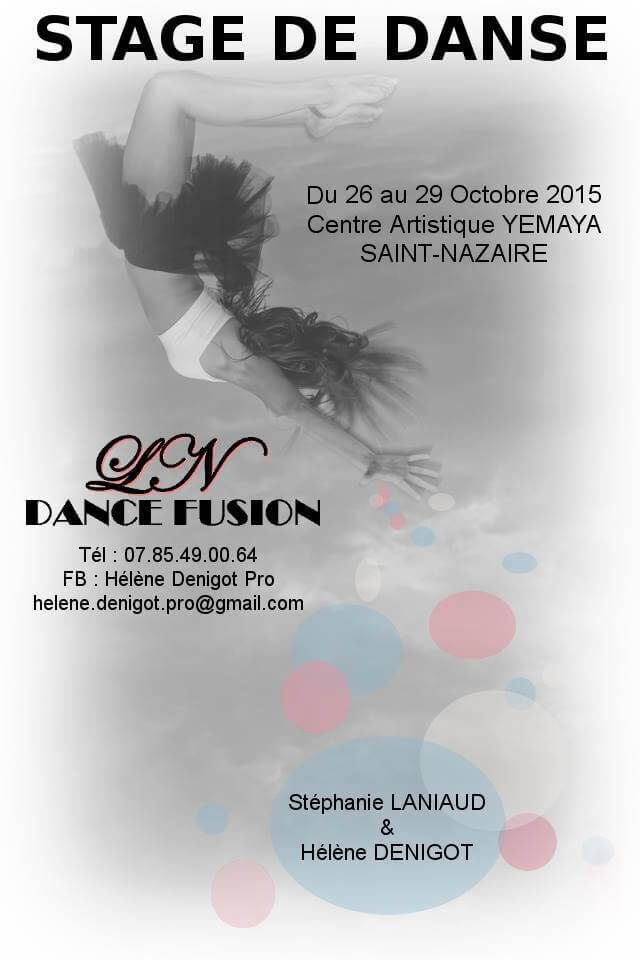 Stage de danse du 26 au 29 Octobre 2015