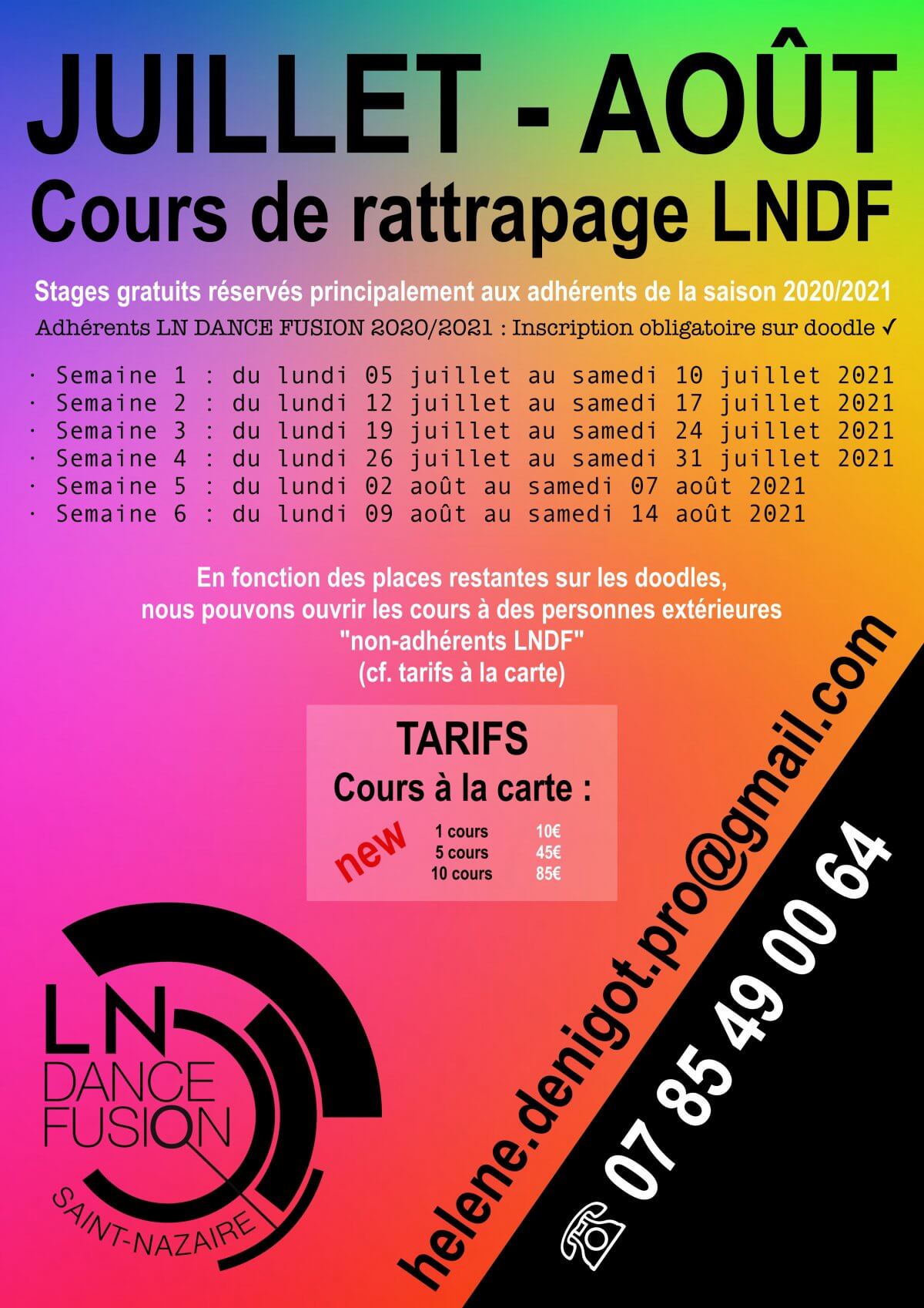 Stage/Cours de rattrapage LNDF