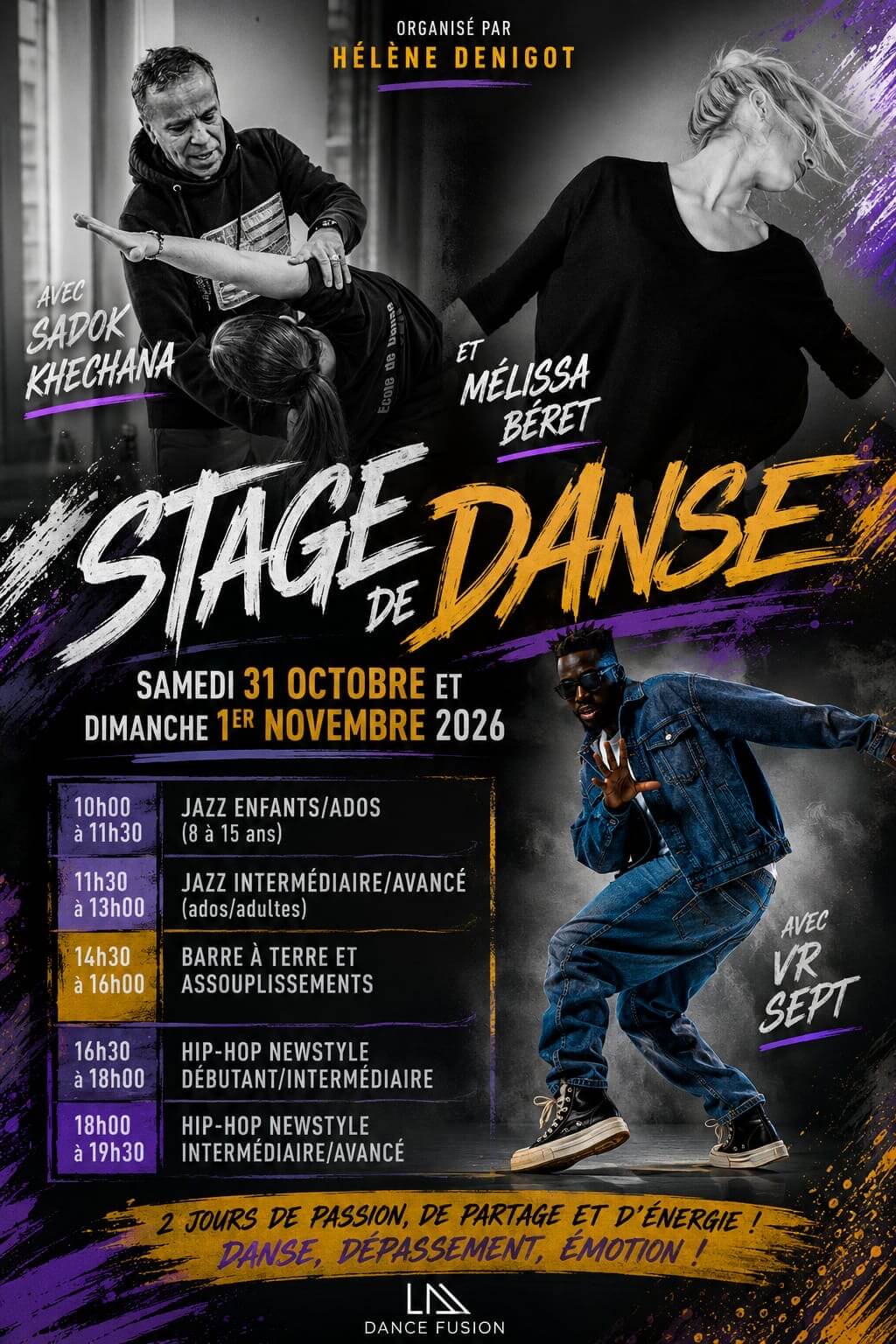Stage du 31 octobre au 01 novembre 2026